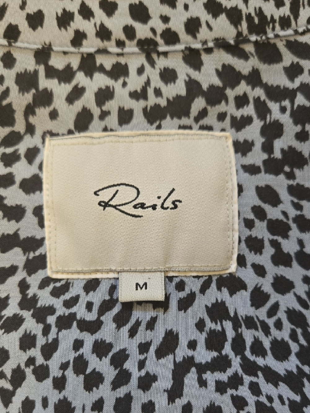 Rails Anna Button-down Shirt In Blue Lynx - Picture 7 of 11